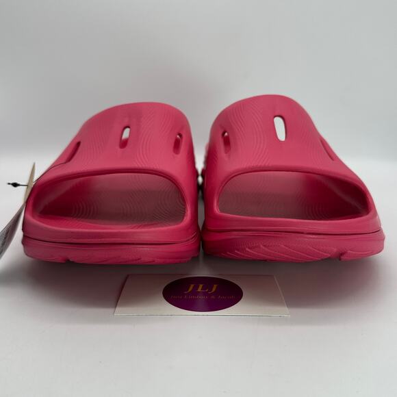 Hoka One One Mens Ora Recovery Slide 3 Slip On Comfort Sandals Raspberry Size 12 - Picture 2 of 12